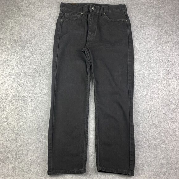 Levi's Other - Levis Jeans Mens 34x29 Black Pants 505 Straight Workwear Faded Denim Tag 36x30